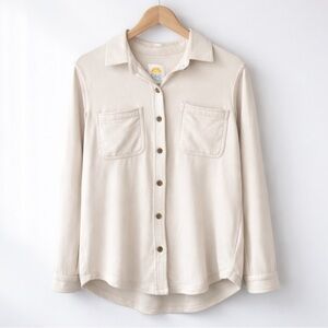 🎅 3/$15 SALE C&C California Light Tan Button-Up Shirt M